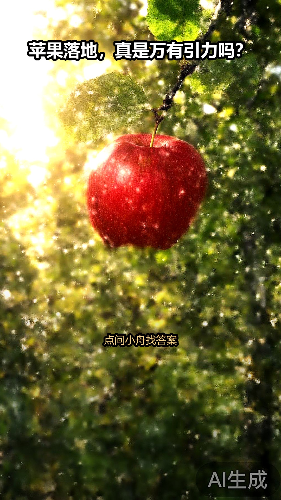 科学好奇心 苹果落地
